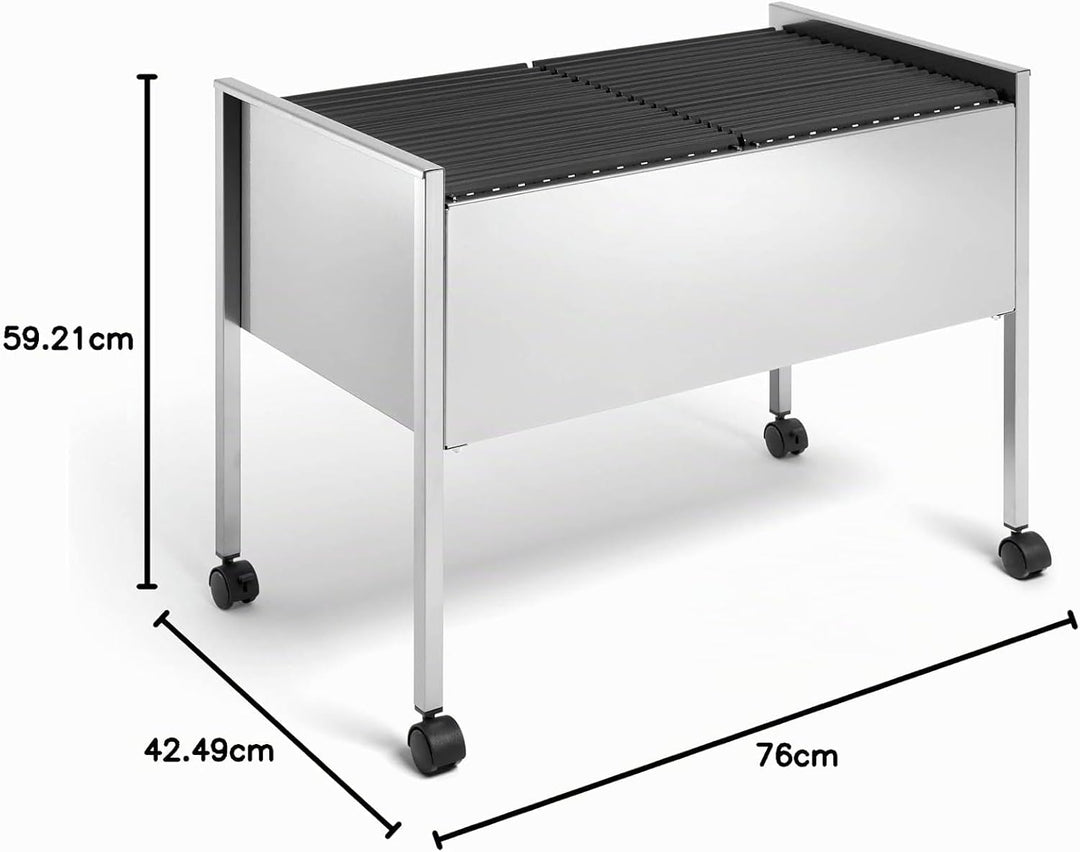 Durable Eco Hängemappenwagen 100 Duo, silber, 308223, Silber