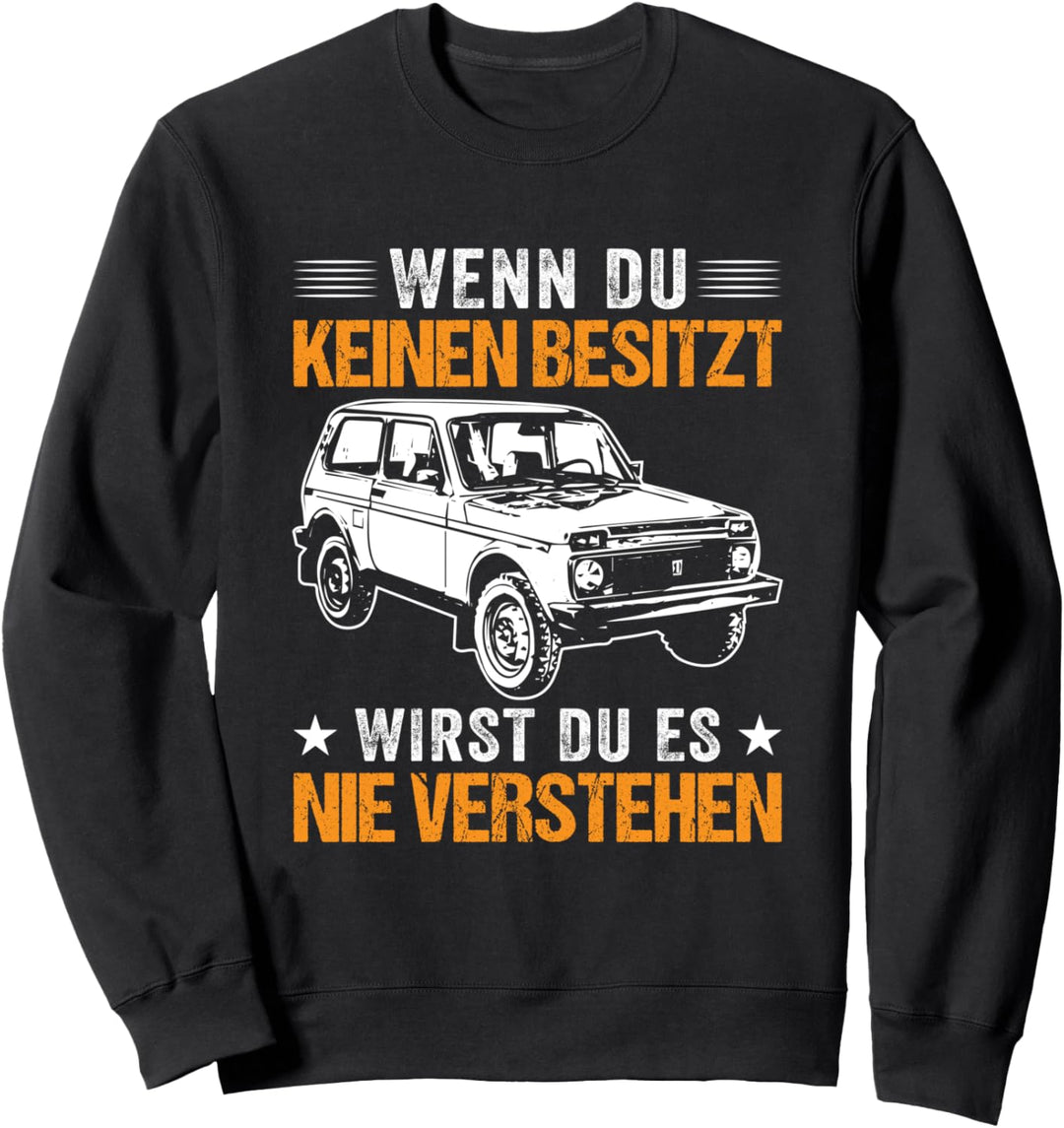 Lada Niva 4x4 Offroad Russland UdSSR Geländewagen Sweatshirt