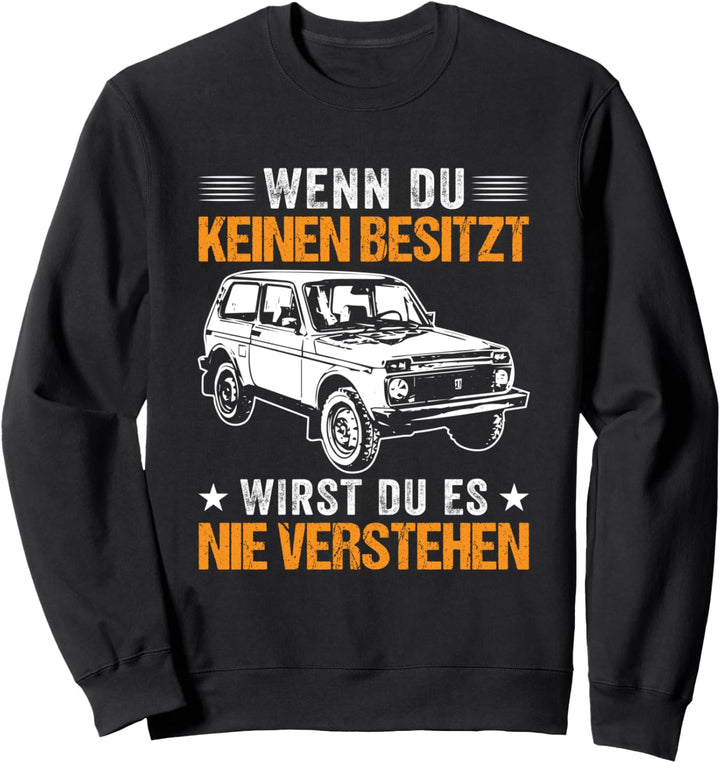 Lada Niva 4x4 Offroad Russland UdSSR Geländewagen Sweatshirt