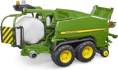 bruder 02032 - John Deere Rundballen-Presswickelkombination C441R - 1:16 Bauernhof Landwirtschaft Tr