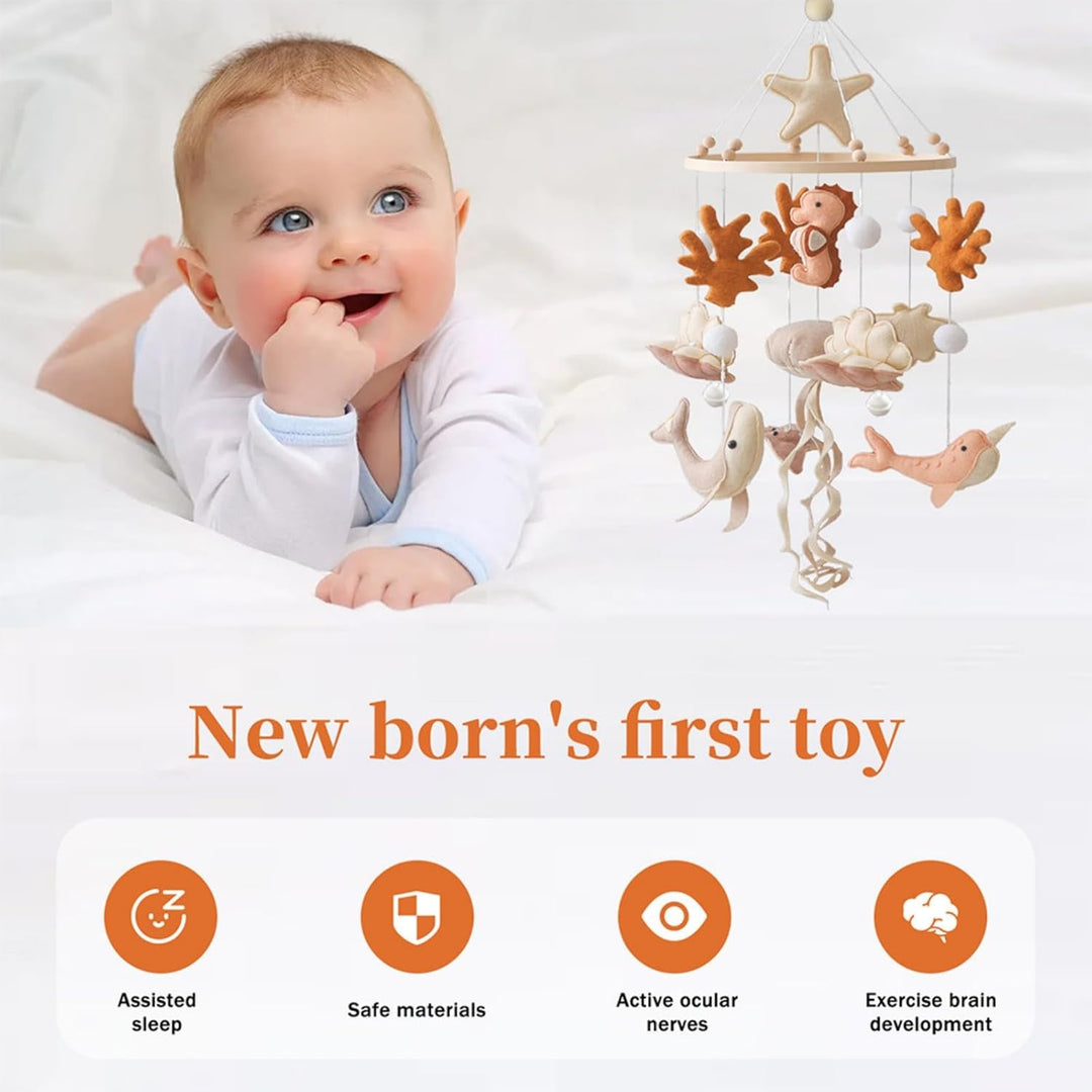 Mobile Baby Windspiele, Windspiel Rassel Babybett Mobile, Mädchen Bettglocke Anhänger Babybett Kinde