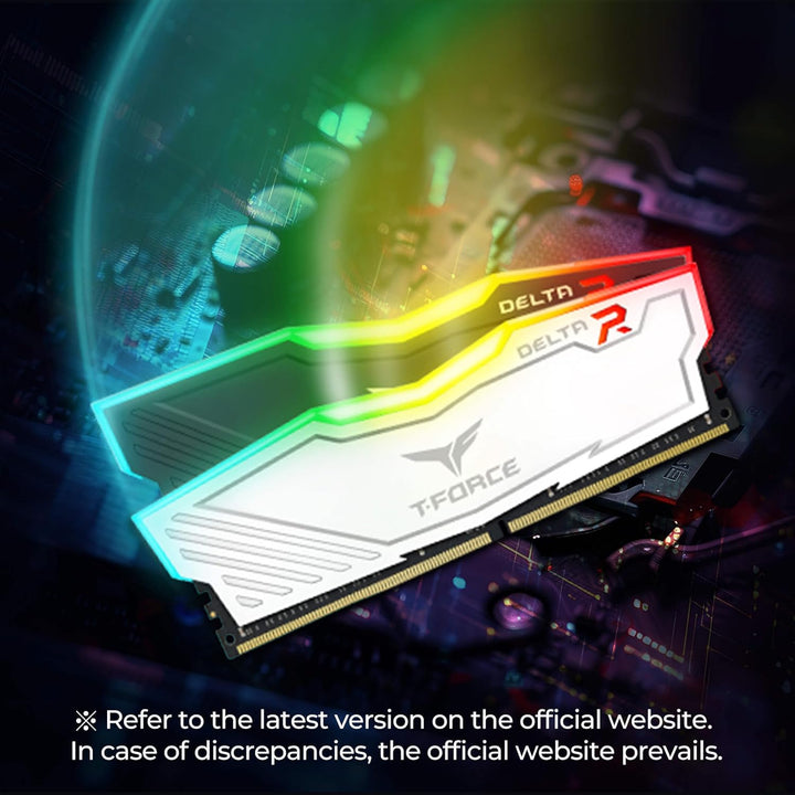 TEAMGROUP TF4D416G3200HC16CDC01 Team, Delta RGB Dual Channel (weiss), One Size One size Delta RGB Du