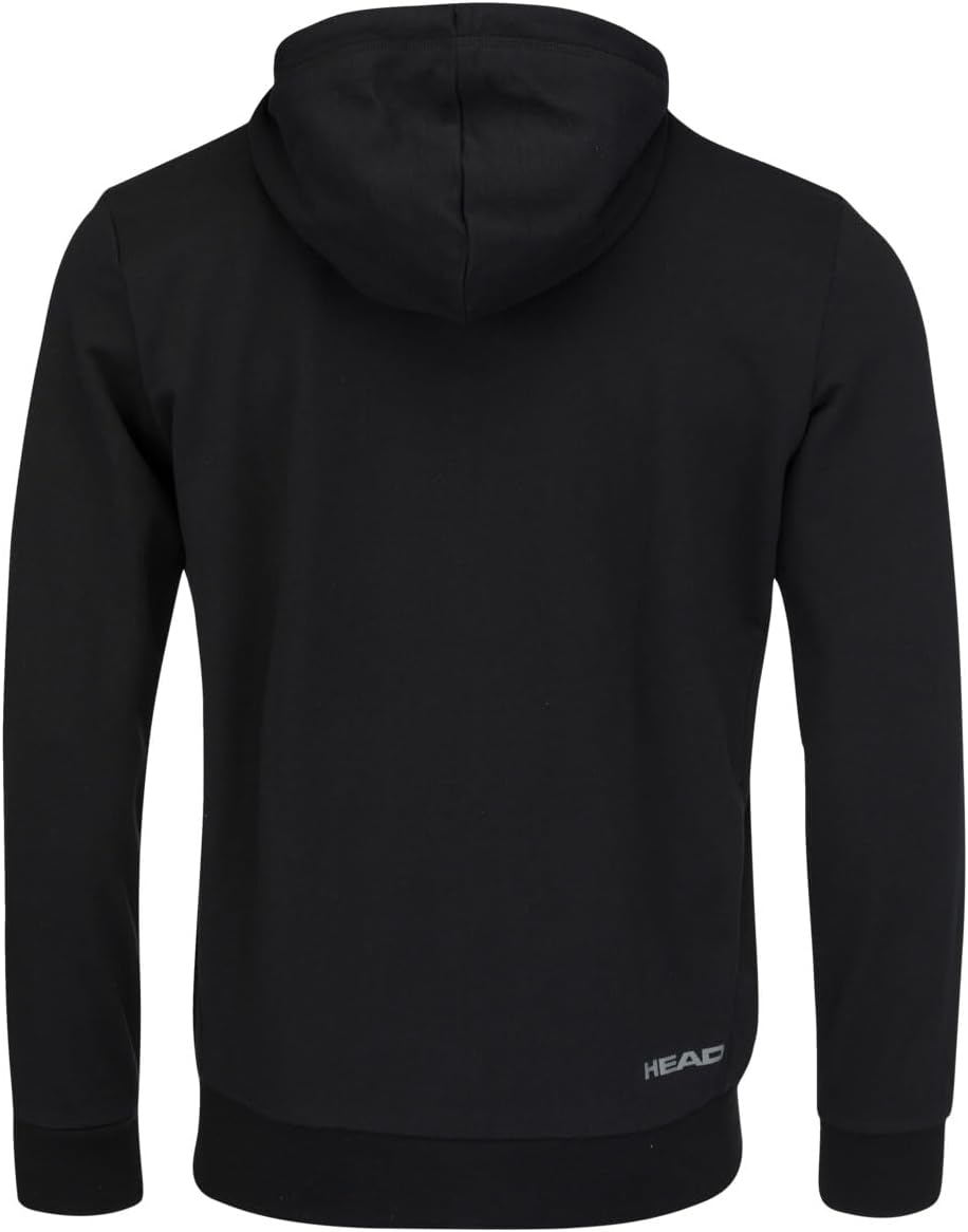 HEAD Herren Club Fynn Hoodie Fz Men Kapuzenpullover, Schwarz