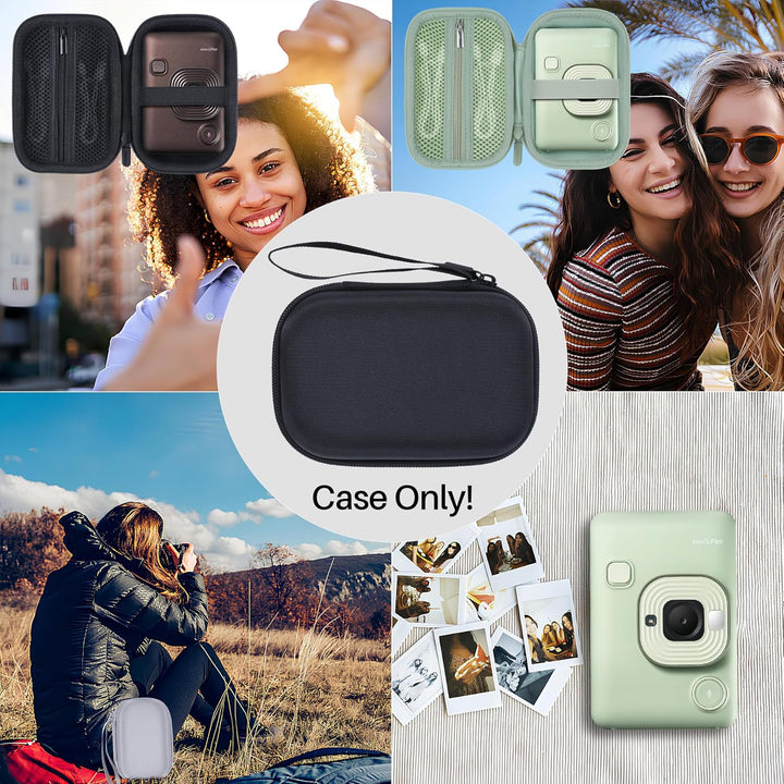 Hart Schutz Hülle Etui Tasche für Fujifilm Instax Mini Liplay+/Liplay Hybride Sofortbildkamera (Grau