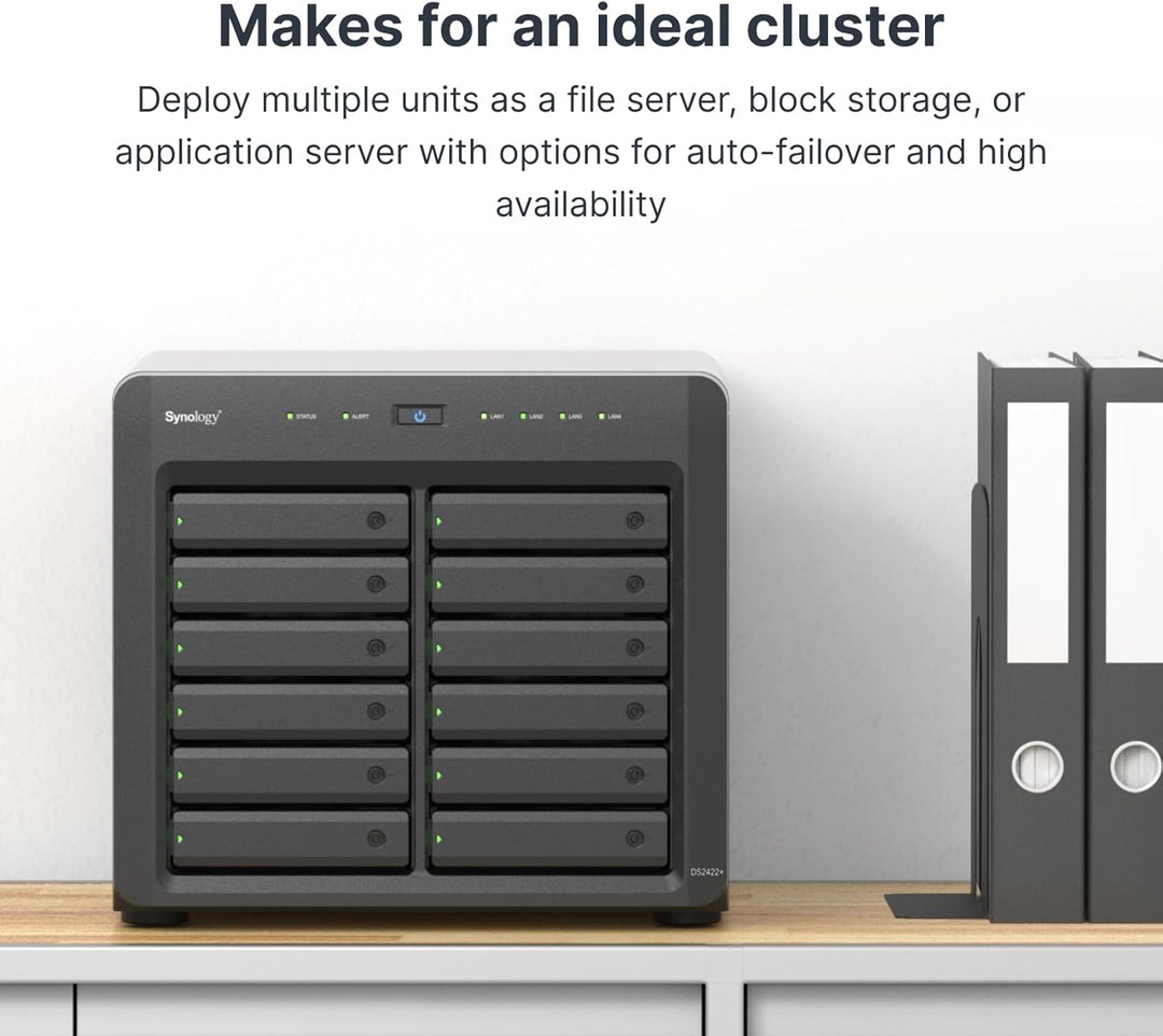 Synology DiskStation 12 Bay DS2422+ Quad Core CPU mit 4 GB Speicher (Diskless) 12-bay; 4GB DDR4 DS24