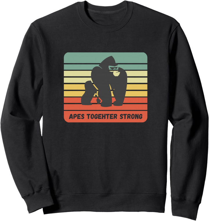 Vintage Retro, Apes Together Strong Sweatshirt