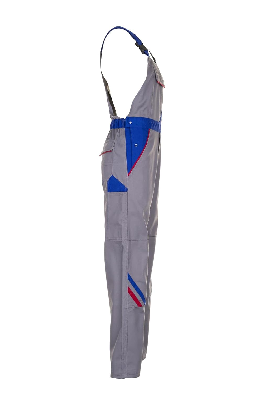 Planam Highline Herren Latzhose Zink Kornblau rot Modell 2333 Grösse 42 zink/kornblau/rot 42, zink/k
