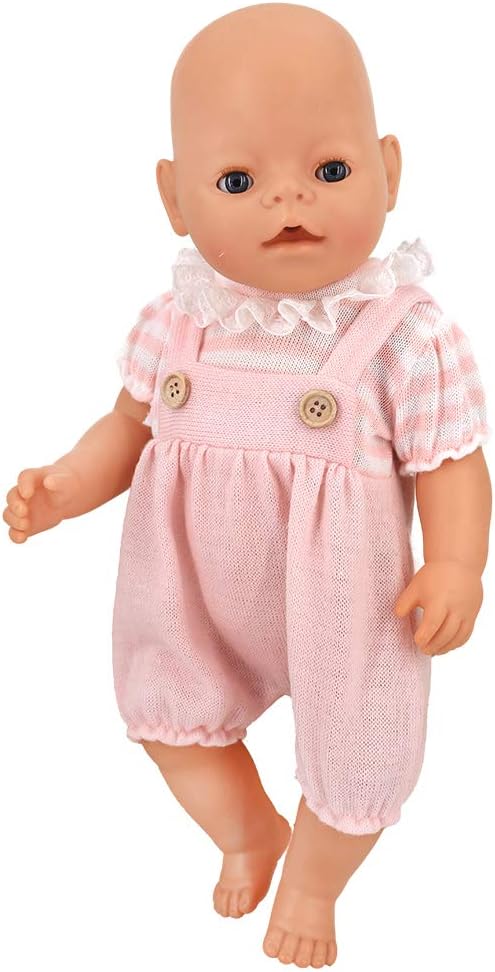 ZWOOS Puppenkleidung für Babypuppen 35-43 cm, Geschenke für Mädchen, Kinder, 4er-Pack