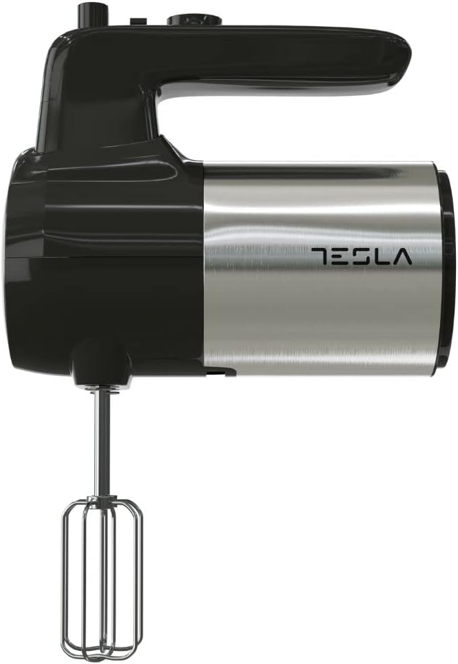 TESLA MX301BX Stabmixer (300 W, 5 Geschwindigkeiten, Turbofunktion, 2 Stäbe, 2 Haken), Rostschwarz