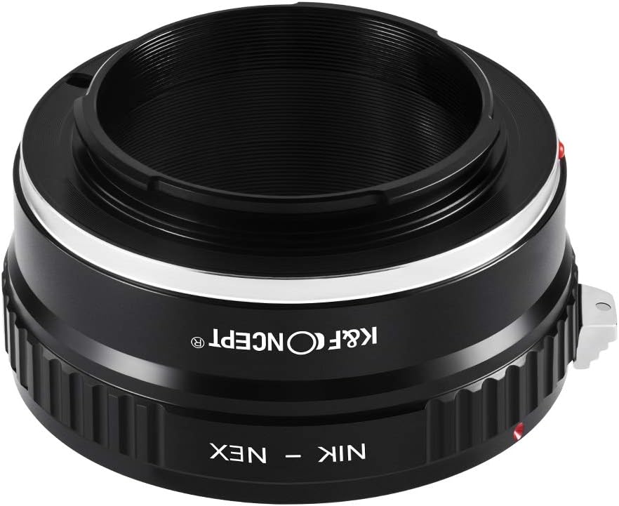 K&F Concept Nikon AI-NEX Objektivadapter,Adapter Ring,Sony NEX Adapter,Objektiv Adapterring für Niko