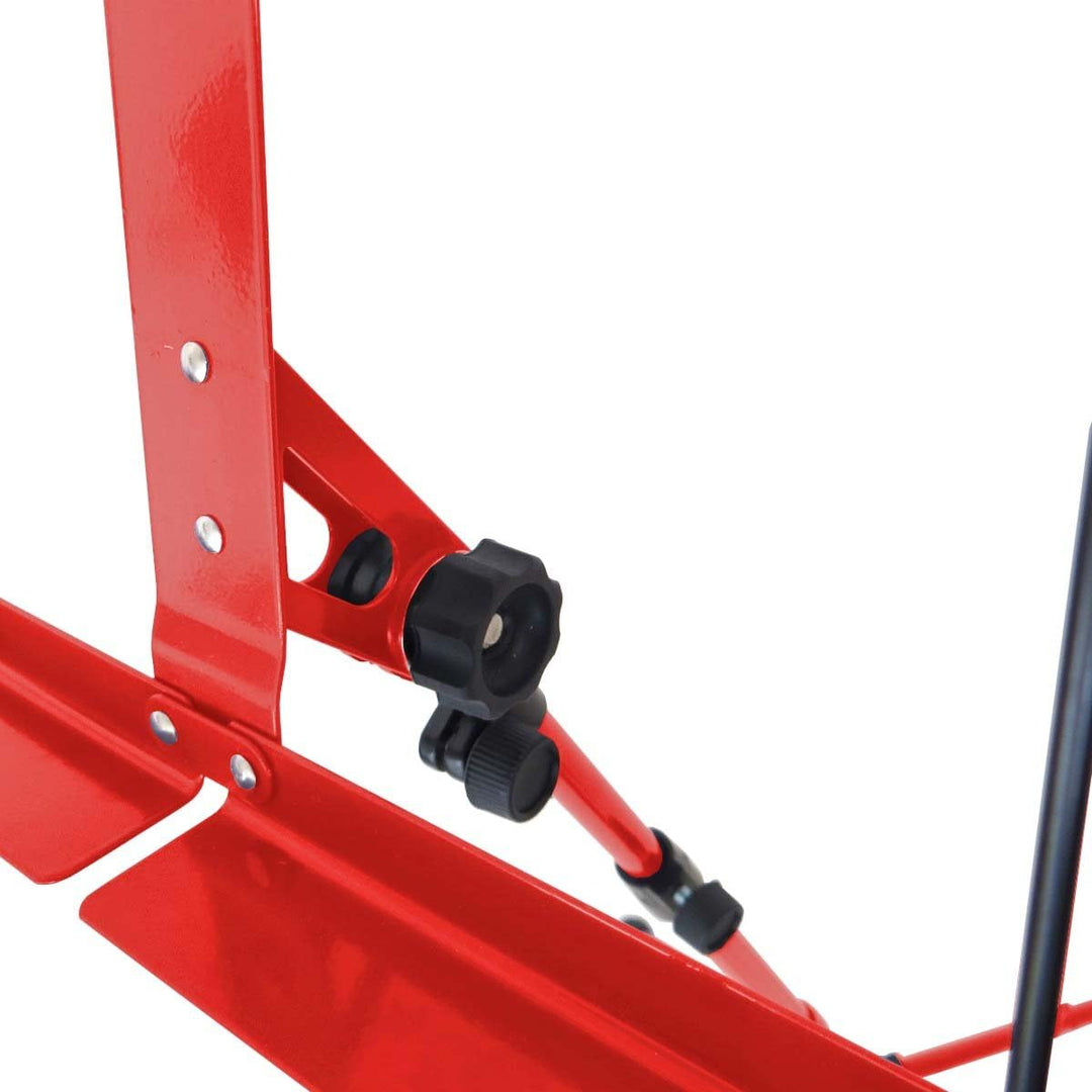 keepdrum MUS3 RD Notenständer Rot mit Tasche, Rot