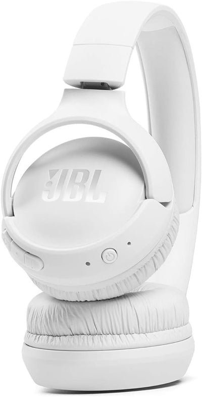 JBL Tune 510BT Kabellose On-Ear-Kopfhörer mit Purebass Sound, Weiss