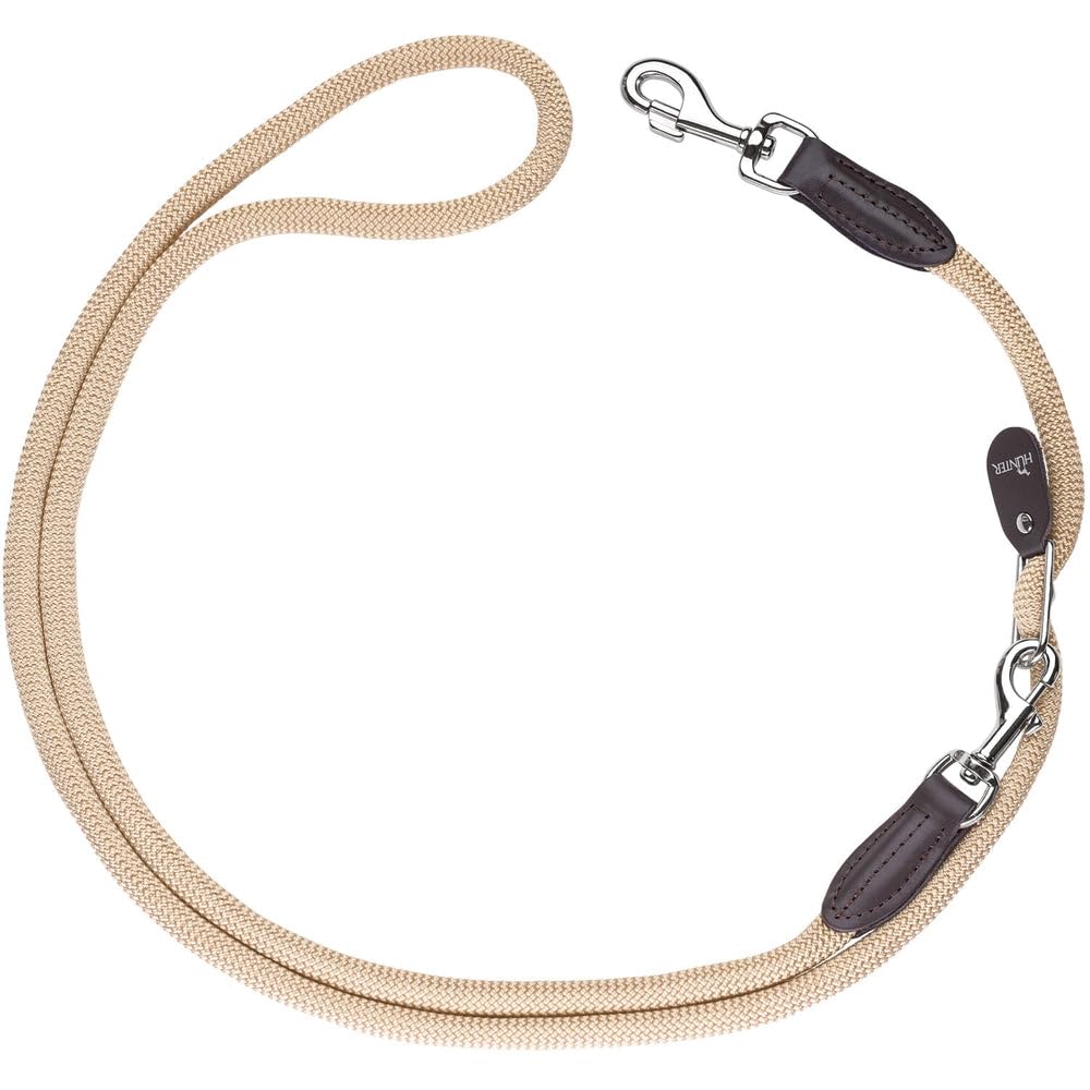 HUNTER FREESTYLE Vario-Leine für Hunde, robust, wetterfest, 1,0 x 200 cm, beige beige 1,0 x 200 cm,