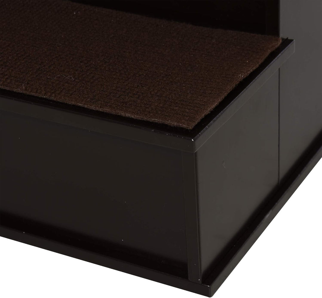 PawHut Haustiertreppe 4-stufige Hundetreppe Katzentreppe Einstiegshilfe mit Rutschfester Matte Haust