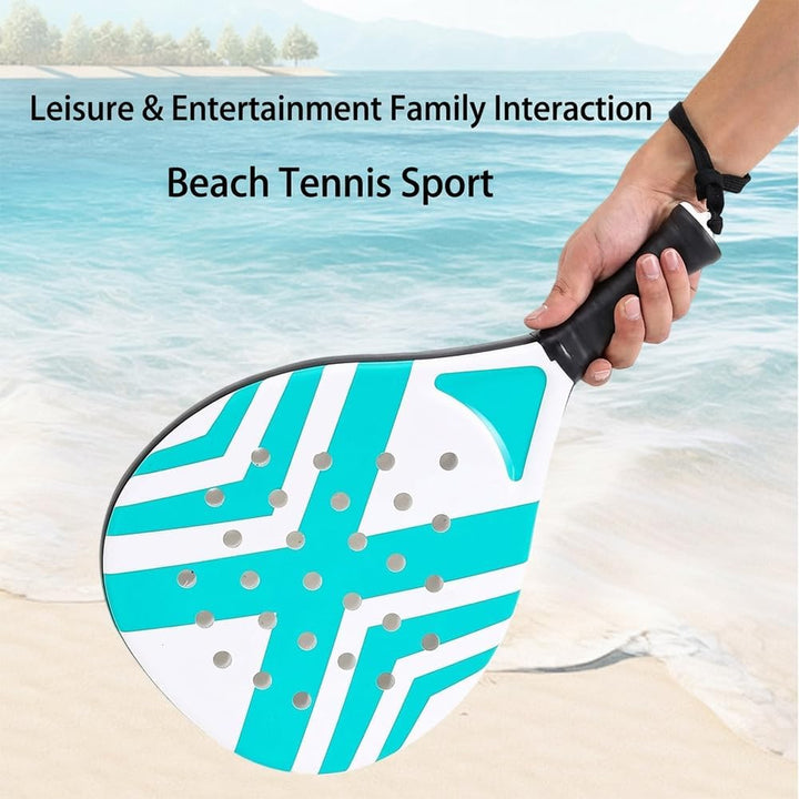 1 Set Padel-schläger, Leichter Padel-schläger 2 Tennisbällen Und Tragetasche Für Erwachsene