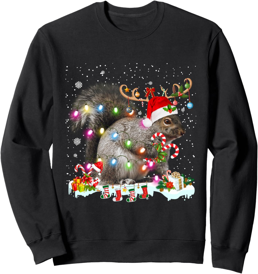 Frohe Weihnachten Eichhörnchen Weihnachten XMas Sweatshirt