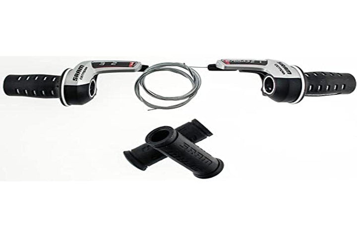 Sram Centera Drehgriffschalterset (8-Fach | hinten | 1:2 | Micro Front) Schwarz, Schwarz