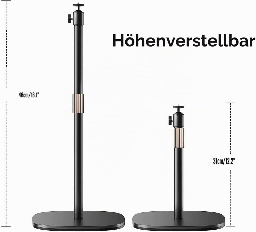 AYIZON Robuster Webcam-Ständer, Tisch-Webcam-Stativ, kompatibel mit Logitech MX Brio 4K, Brio 4K, Br