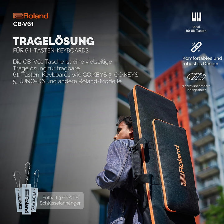 Roland Vielseitige Tragetasche für mobile 61-Tasten-Keyboards, CB-V61