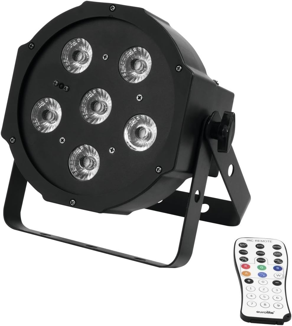 Eurolite LED SLS-603 TCL + UV Floor | Flacher Scheinwerfer mit 5 x 3-W-3in1-LED (RGB) & einer 3-W-UV