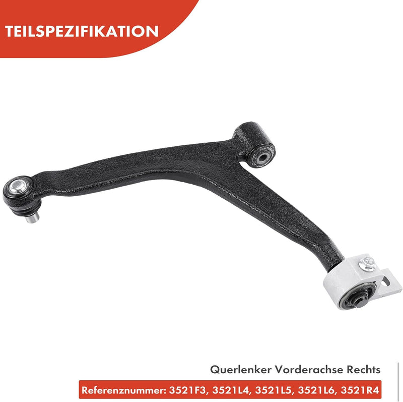 Frankberg 1x Querlenker Radaufhängung Vorne Rechts Kompatibel mit Xsara N1 1.4L 2.0L 1999-2005 Berli