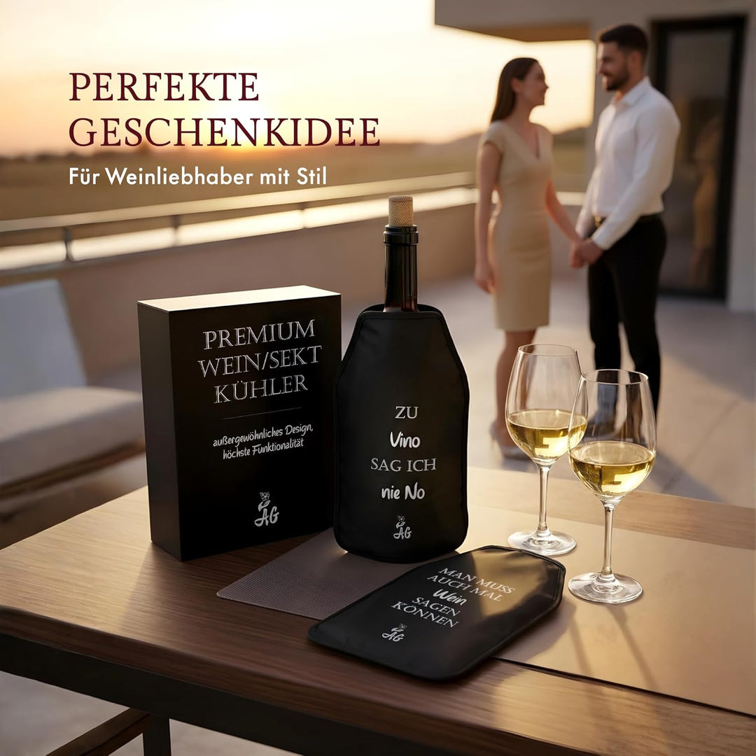 AG Kühlmanschette, Set aus 2 Kühlern, Weinkühler, Flaschenkühler, Sektkühler, Edel und hochwertig mi