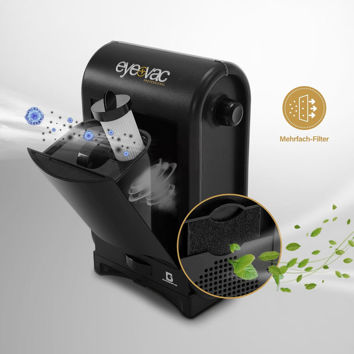 Barberpub Elektrische Kehrbesen Haarsauger mit Sensor Automatisch S200BK, Saugroboter mit Kabel, Sta