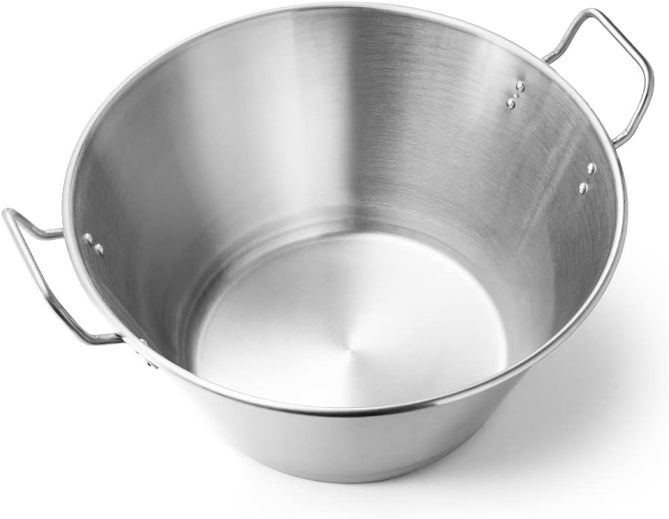 Forgast Sieb Edelstahl | ⌀45cm | Küchensieb | Nudelsieb | Seiher | Metallsieb | Edelstahlsiebe | Bla