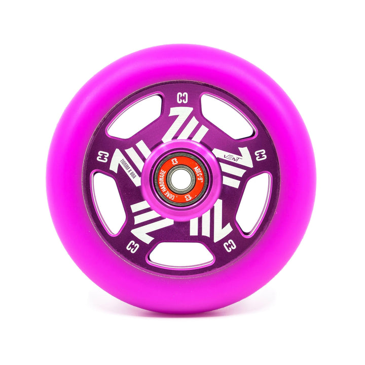 CORE Vent Stunt-Scooter-Räder – 110 mm Speichen, ultraleichtes Rad mit ABEC 9 Kugellagern, Legierung