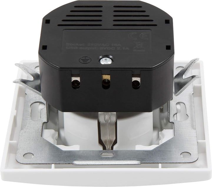 MC POWER - 12er Pack Steckdosen mit 2x USB + Rahmen | FLAIR | USB-Steckdosen Set mit 1-fach Rahmen i