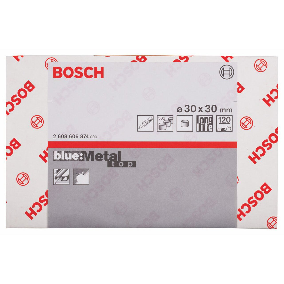 Bosch Professional Schleifring X573 Best for Metal 30x30mm Korn 120, 50 Stk. 30x30 mm Korn 120 50 St