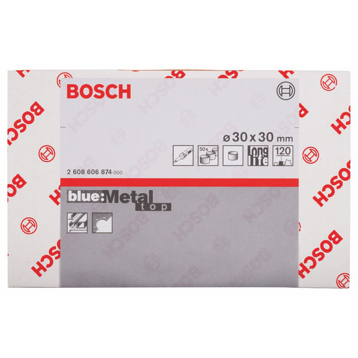 Bosch Professional Schleifring X573 Best for Metal 30x30mm Korn 120, 50 Stk. 30x30 mm Korn 120 50 St