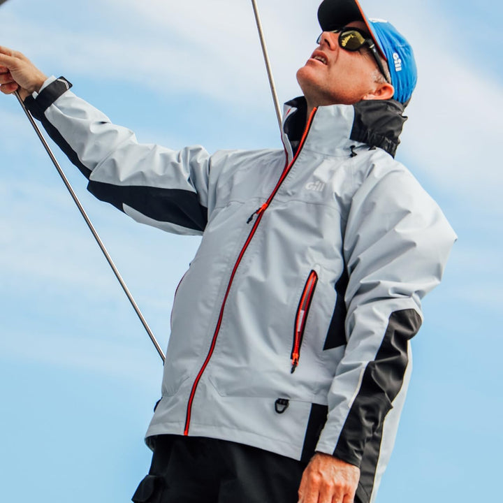 Gill 2023 Verso Inshore/Powerboat Jacket - Light Grey XS Grau, XS Grau