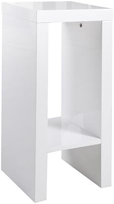 Phönix 178801WE Mainau Blumenständer mit Ablagefach, 60 cm, weiss 60 cm Weiss, 60 cm Weiß