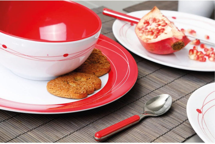 BRUNNER Melamin Geschirr Campinggeschirr Cosmic 12tlg Antislip