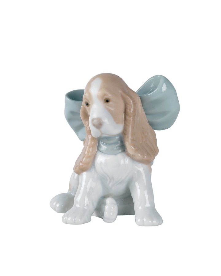 NAO Puppy Present Porzellanfigur