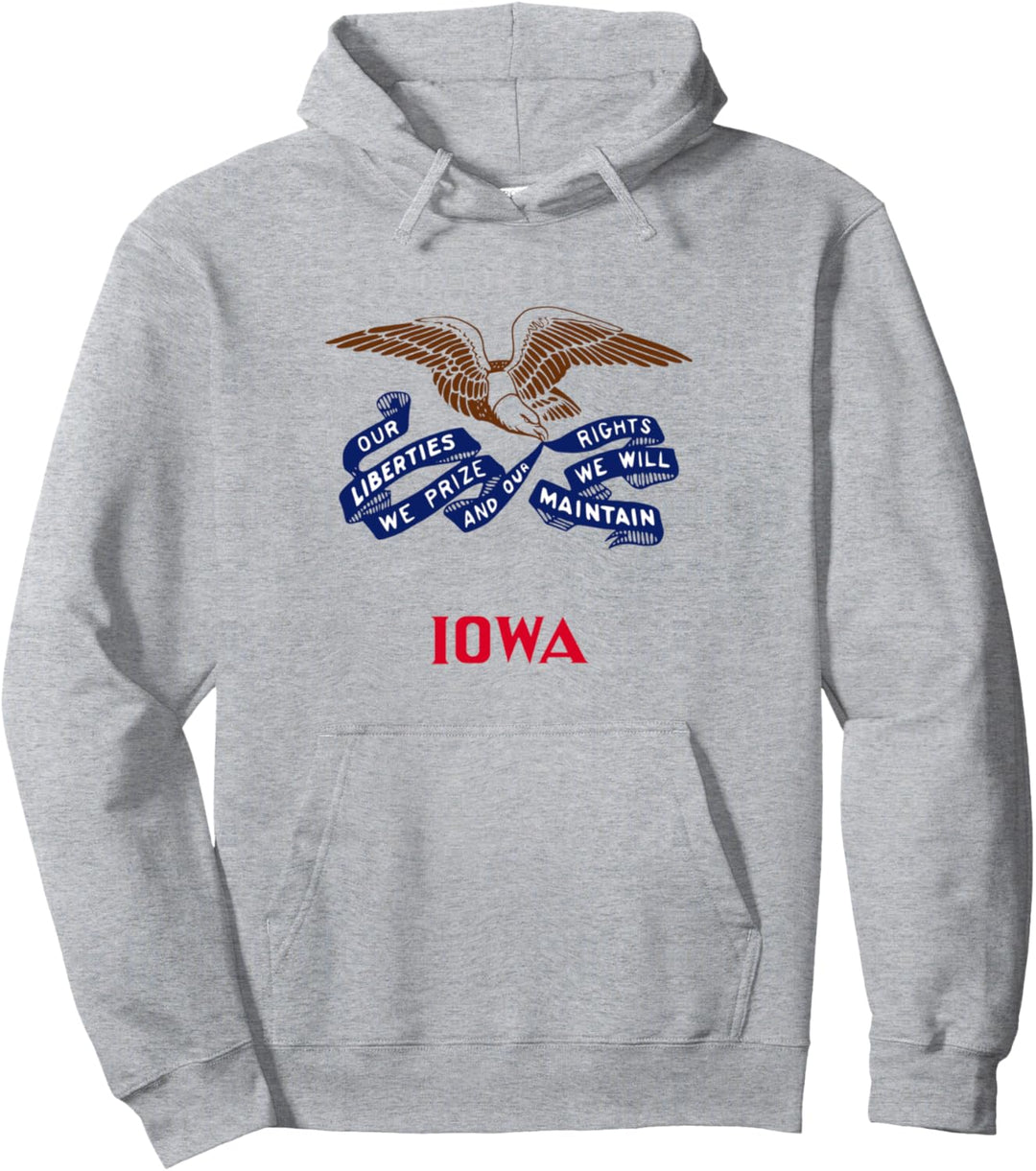 Iowa-Flagge Pullover Hoodie