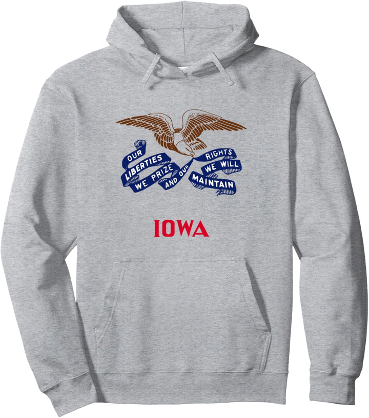 Iowa-Flagge Pullover Hoodie