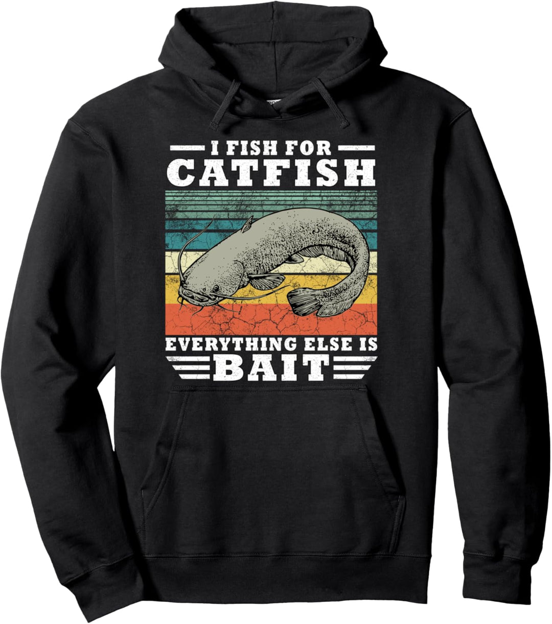 Catfish Angler Waller Angeln Geschenk Lustig Köderfisch Wels Pullover Hoodie