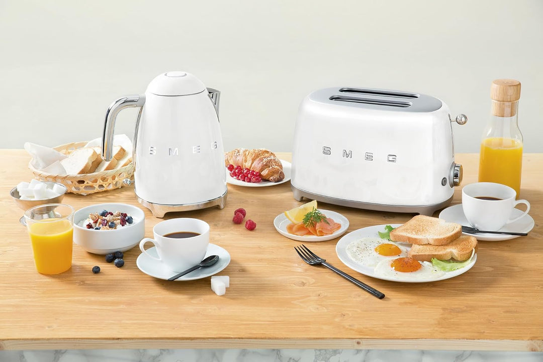 Smeg Toaster TSF01WHEU weiss, Kunststoff, 1 Liter