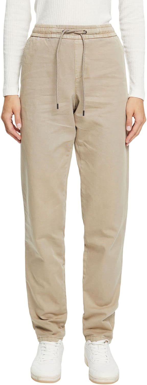 ESPRIT Damen 992EE1B331 Hose, 260/LIGHT Taupe, 30W / 30L