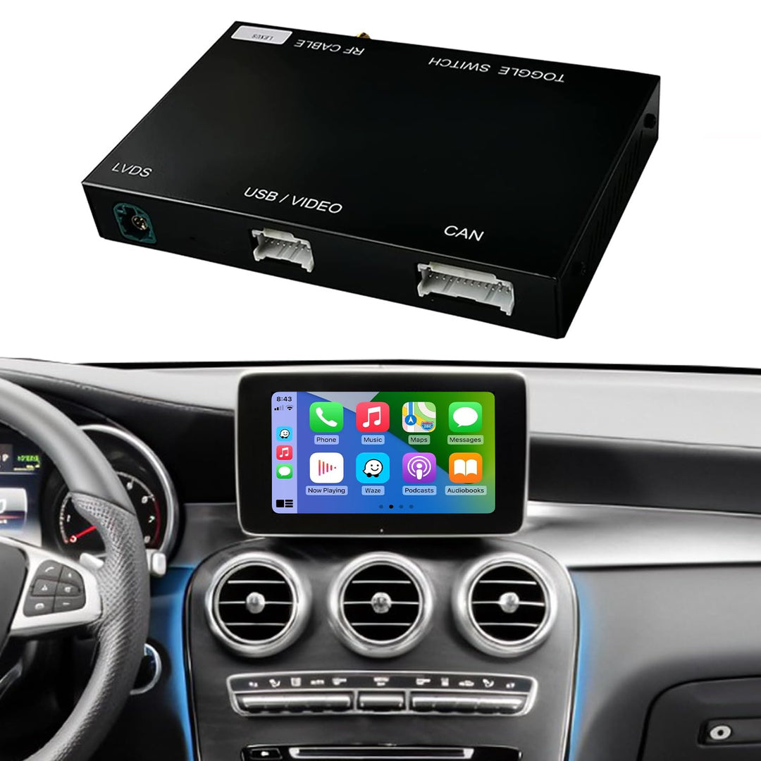 Road Top Wireless Carplay Android Auto für Mercedes Benz NTG5.0 C Klasse W205 GLC Klasse C350E, GLC2