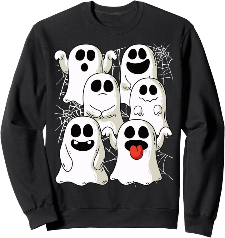 Halloween Geister & Gespenster Outfit Mit Spinnennetzen Sweatshirt