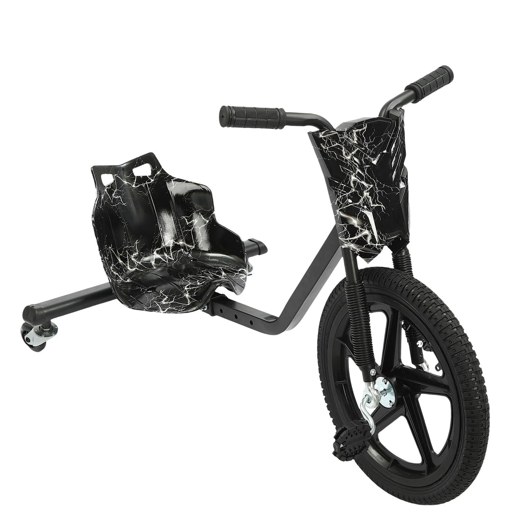 Drift Scooter Drift-Trike, Eisen, 16 Zoll Vorderrad-Durchmesser Drift Cart, 100kg Tragfähigkeit Drei