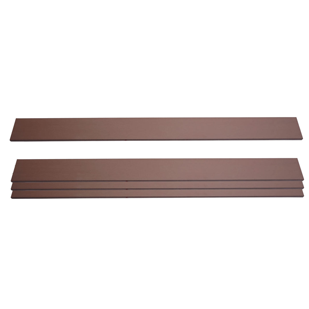 Mendler 4er Set Latten für WPC-Sichtschutz Sarthe-AM, Bretter Windschutz, ca. 1qm - 180cm, braun, 18