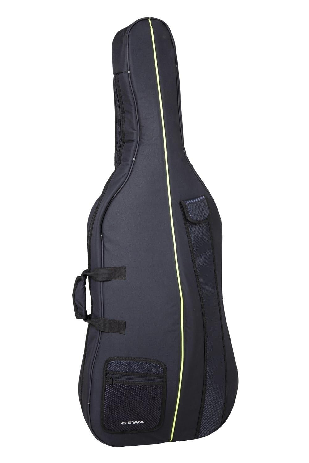 GEWA Cello Gig Bag Aspirante 1/16, 10mm Schaumstoffpolsterung, Rucksackriemen, Notentasche, Bogentas