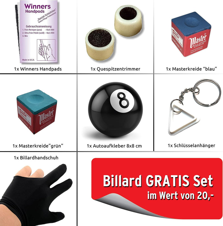 Robertson Premium Billardkugeln Pool 57,2 mm für EIN perfektes Spielergebnis, entsprechen mit der Gr