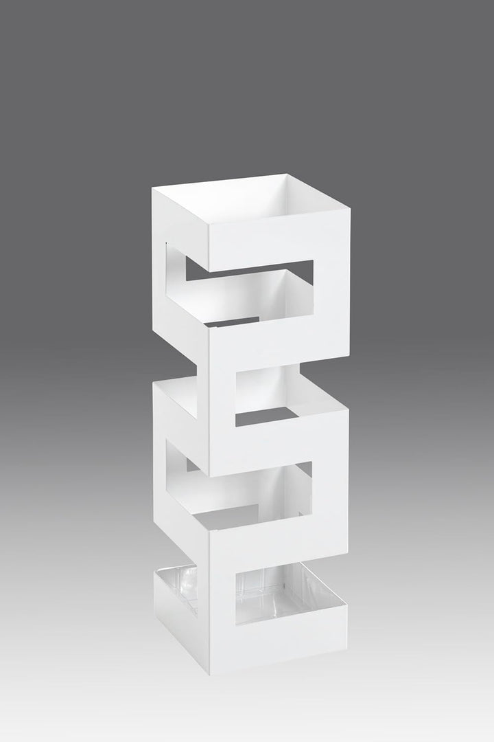 HAKU Möbel Schirmständer, Metall, weiss, B 16 x T 16 x H 48 cm, Weiss