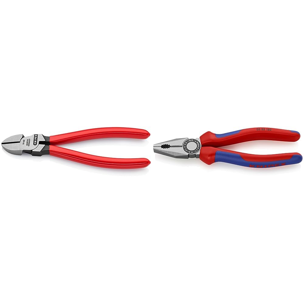 Knipex Seitenschneider schwarz atramentiert, mit Kunststoff überzogen 160 mm 70 01 160 EAN &amp; Kombiza