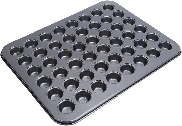 Dioche Muffinblech Mini Muffinbleche Karbonstahl PTFE Beschichtung 48 Tassen Antihaft Mini Rund Cupc